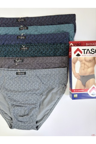 Мужские трусы слипы из бамбука и хлопка Taso 3642